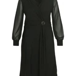 Robe Portefeuille Courte Unie Avec Manches En Voile 18 Robe Portefeuille Courte Unie Avec Manches En Voile -Promos Robe Divine Magasin 0098301e6c7eddfb6f40d28e6ba2adb57dcb767c 8VM121002 69 1 1