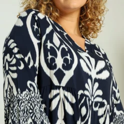 Robe Tunique Courte En Viscose à Imprimé Bicolore -Promos Robe Divine Magasin 05fca1fcded23bbdbe2c1d91212443a11defb513 9YR132204 19 2 3