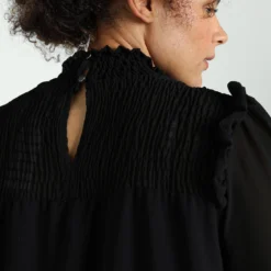 Robe Courte Unie En Voile Avec Smocks -Promos Robe Divine Magasin 06fa8eef9345bd680ddbbf36eb87634e60f24b3a 9YR141902 69 2 6