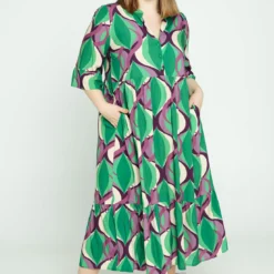 Robe En Viscose à Volants Imprimé Graphique -Promos Robe Divine Magasin 090c3ea0eefdbd30b15af1fe816cba3d0205b9fc 9VR322001 39 2 8