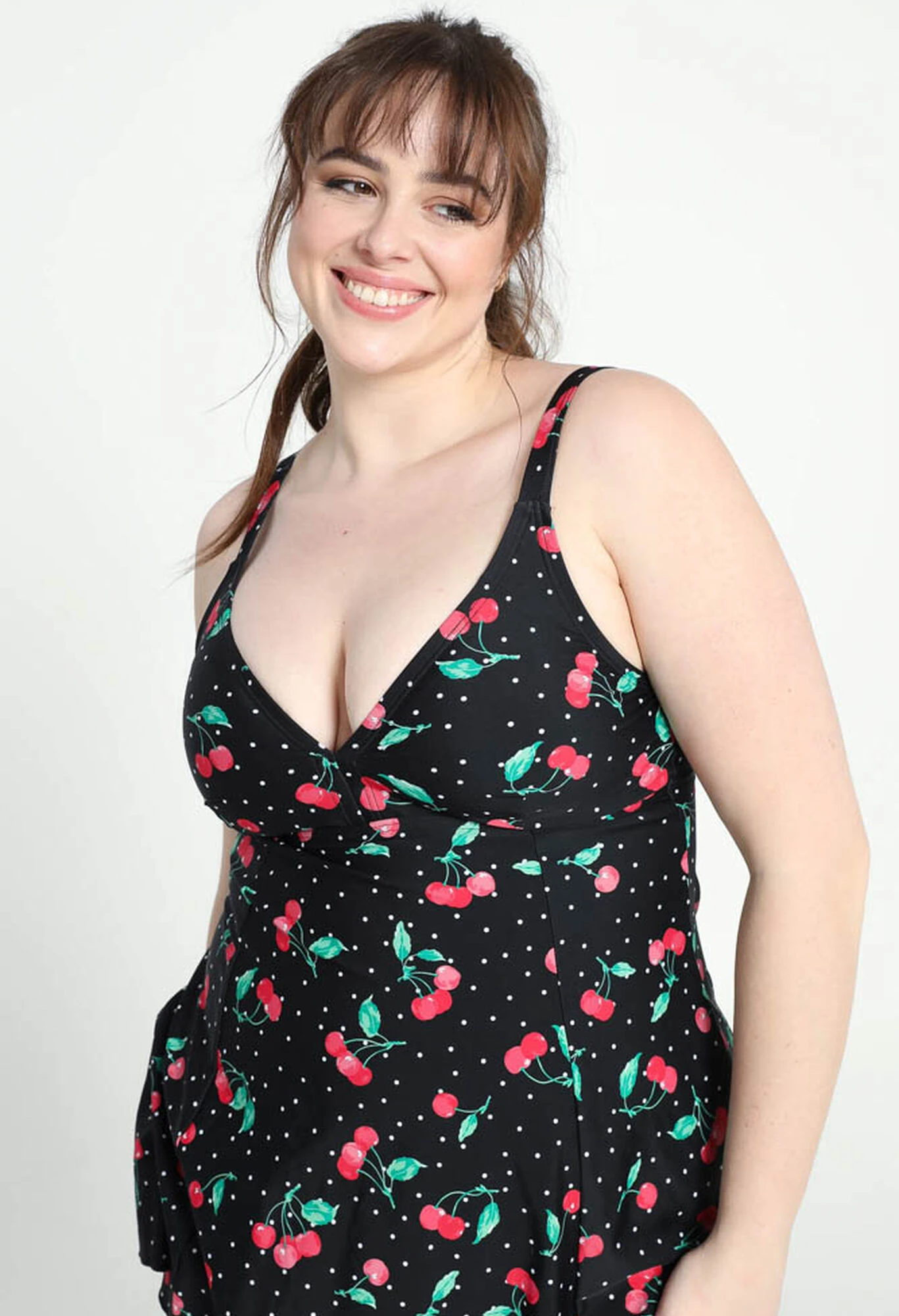 Robe De Plage à Pois Avec Cerise 7 Robe De Plage à Pois Avec Cerise – Image 5