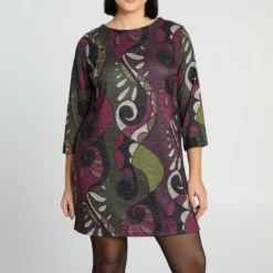 Robe Courte Avec Imprimé Graphique De Style Arabesque