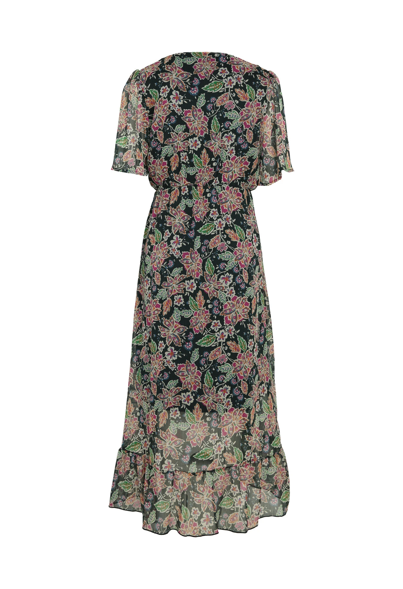 Robe Longue Cache-cœur Avec Volants 13 Robe Longue Cache-cœur Avec Volants – Image 11