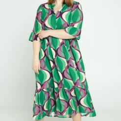 Robe En Viscose à Volants Imprimé Graphique -Promos Robe Divine Magasin 21f7b3a900746afc1b25d48a176ac132b67df654 9VR322001 39 2 9