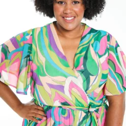 Longue Robe Plissée à Imprimé Graphique -Promos Robe Divine Magasin 28b96d7a495e8e2a6be7963e5e4b235ad11d6308 7YR222906 39 2 3