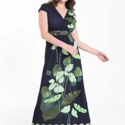 Robe Longue Imprimé Feuilles Tropicales -Promos Robe Divine Magasin 2f88c87598e93b189504db93b226d72e6162ab2c 76M332308 120 2 6