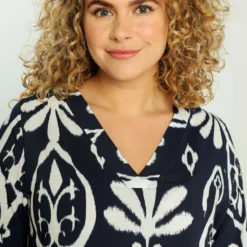 Robe Tunique Courte En Viscose à Imprimé Bicolore -Promos Robe Divine Magasin 302863477b4e82c3ce520c2a3f8dcc8c83e6bbfb 9YR132204 19 2 5