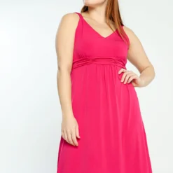 Robe Unie à Bretelles