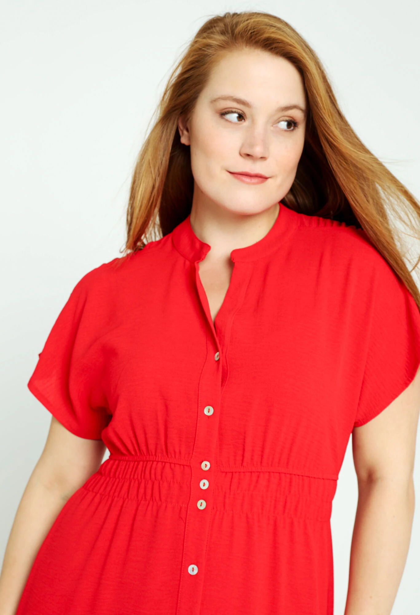 Robe Longue Boutonnée Unie 7 Robe Longue Boutonnée Unie – Image 5