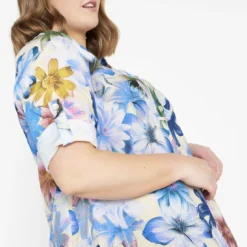 Robe En Lin à Motif Floral -Promos Robe Divine Magasin 3a25b695527bbb47f0eba32e70a6a9127282840e 9YR132302 78 2 3