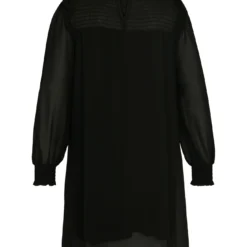 Robe Courte Unie En Voile Avec Smocks -Promos Robe Divine Magasin 3b43ee4aaf2f813371790ce39f562eda795cbb4e 9YR141902 69 1 2