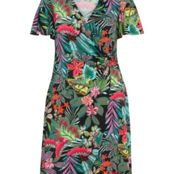 Robe Genoux à Motif Floral -Promos Robe Divine Magasin 3ca64019f12e04d524abc5c11cdedc4ab47dde93 9YR122403 65 1 1