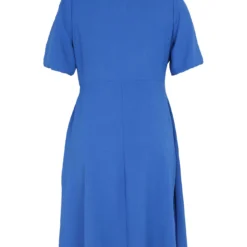 Robe Courte Unie à Manches Bouffantes -Promos Robe Divine Magasin 3f22b05a9c6d31fe8ed8c70b7be56aa1a02df4da 9YR121902 82 1 2