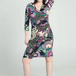 Robe Portefeuille Imprimé Cachemire -Promos Robe Divine Magasin 3fe33bd5bf93efef2f4d3409f9340ddfc1768b59 96M322301 65 2 8