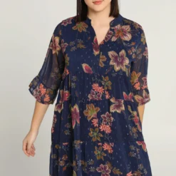 Robe Courte à Motif Floral
