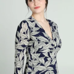 Robe Portefeuille à Imprimé Feuillage -Promos Robe Divine Magasin 432248861cf68acac1c6a276a71d0dc98049667b 96M322303 19 2 3