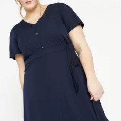 Robe Portefeuille Longue Unie -Promos Robe Divine Magasin 46df5f9bcd5be0ef351144a1a54bbf1b70577e2a 9VM131702 19 2 3