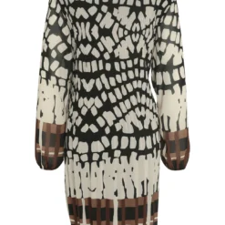 Robe Courte Plissée à Imprimé Graphique -Promos Robe Divine Magasin 47b2e53ae8f5dcc3cb5711655cc72a96729da4b0 86R322802 69 1 2