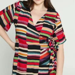 Robe Portefeuille à Rayures -Promos Robe Divine Magasin 4a4119cd6bf440faff3241e63618c093f4f1270b 9VR332001 65 2 4