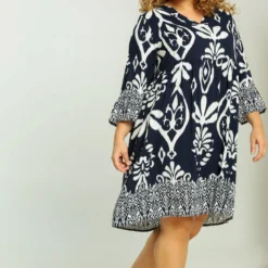 Robe Tunique Courte En Viscose à Imprimé Bicolore -Promos Robe Divine Magasin 4b7b3e501e661e77466f82efc52c709910c7ab11 9YR132204 19 2 8