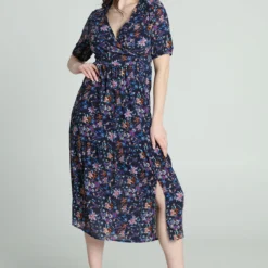 Robe Longue Cache-cœur Imprimé Floral -Promos Robe Divine Magasin 4d612fd58888cecb7ad159c8f467e301bd90cefe 96R332801 19 2 7