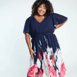 Robe Longue à Motif Floral