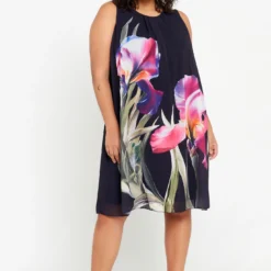 Robe En Voile à Motif Floral -Promos Robe Divine Magasin 58e2f4fbd427fa3784f8a98ef526987289019495 9YR112860 19 2 6