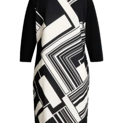 Robe Fourreau Courte à Imprimé Graphique -Promos Robe Divine Magasin 622f79eb8854e9d7385ebc49c0b48da9e37c0ca3 8VM122701 147 1 2