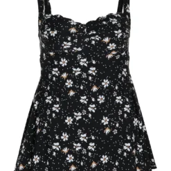 Robe De Plage à Pois Et Fleurs -Promos Robe Divine Magasin 63f4dc40ab2310a1950bd7ba4a53e07d8f7de886 9YS122101 69 1 1