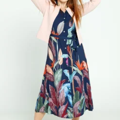 Robe Longue Motif Feuillage -Promos Robe Divine Magasin 68b367cf076e82f3cc5f53edb722336391ee97d8 96R332003 19 2 8