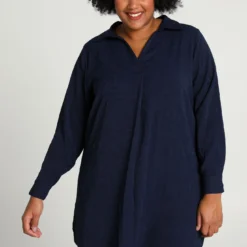 Robe Tunique Courte Avec Motif Jacquard