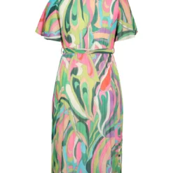 Longue Robe Plissée à Imprimé Graphique -Promos Robe Divine Magasin 6b66c7eb7ed94409f7a5b3c48a106c46a0cb5258 7YR222906 39 1 2