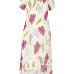 Cassis - Robe Plissée Imprimé Feuilles -Promos Robe Divine Magasin 6ba8de1f5522c512ab482928a132424ef324e636 56R132703 18 1 1