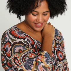 Robe Mi-longue Plissée à Imprimé Cachemire -Promos Robe Divine Magasin 6dfea2c581a3d0bacb43a29a1b45c2906174f810 9YR132801 65 2 4