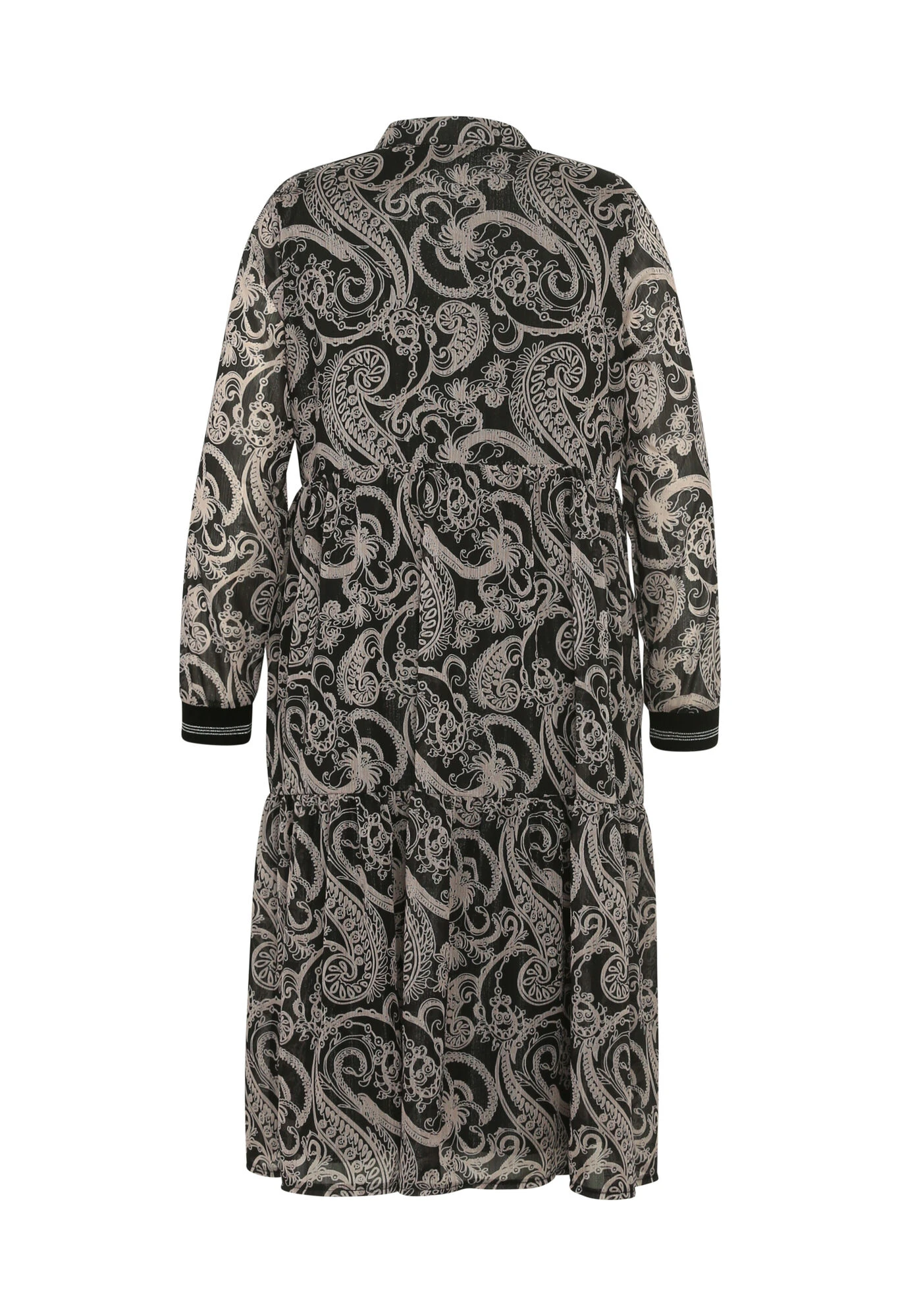 Robe Mi-longue En Voile Avec Imprimé Cachemire Et Lurex 10 Robe Mi-longue En Voile Avec Imprimé Cachemire Et Lurex – Image 8