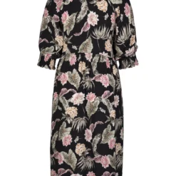 Robe Longue En Viscose Imprimé Fleuri -Promos Robe Divine Magasin 70bc77720f908e3e24479f558bc76397263b5d43 5TR232281 125 1 2