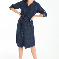 Robe En Lyocel Denim Imprimé Léopard -Promos Robe Divine Magasin 74b07d5e5a1535fc475fcc5736f7c99baea3ebfc 76R322401 16 2 7
