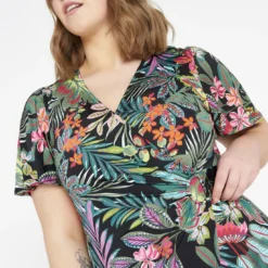 Robe Genoux à Motif Floral -Promos Robe Divine Magasin 7771935a1f92aefcd8bd9327b6b54e9a447ebac2 9YR122403 65 2 6