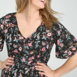 Robe Mi-longue Imprimé Fleuri Détail Lurex -Promos Robe Divine Magasin 7893b9a9c9faed7f1935aa599be7966b28c78dc1 5TR222201 69 2 3