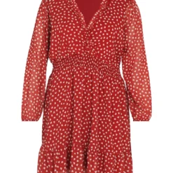 Robe Courte à Petits Cœurs Avec Voile Et Smock à La Taille -Promos Robe Divine Magasin 7aae22e111f531ef3a487dcb49e378ac309b882e 9YR142880 119 1 1