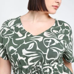 Robe Longue à Imprimé Graphique -Promos Robe Divine Magasin 7c993b5bd372993865d644f9f106d3e1fd29afd5 96R332001 37 2 3