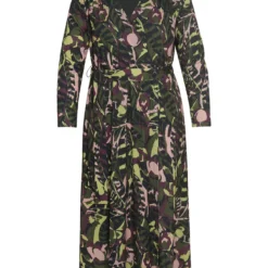 Longue Robe Portefeuille à Motif Graphique Avec Ceinture -Promos Robe Divine Magasin 836ff14894319a9bf93fccf214255fcdb3818e3c 8VM332701 32 1 1