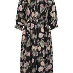 Robe Longue En Viscose Imprimé Fleuri -Promos Robe Divine Magasin 872a30b3b41bb84215124c84a0f1c6e211041500 5TR232281 125 1 1