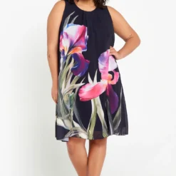 Robe En Voile à Motif Floral -Promos Robe Divine Magasin 89a5d7ab4a2f5c7ed078c4fa1b85fad01786d1a9 9YR112860 19 2 8