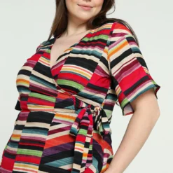 Robe Portefeuille à Rayures -Promos Robe Divine Magasin 8da9c7b814cea303f25b0e0ffd3cc394bcdda41d 9VR332001 65 2 5