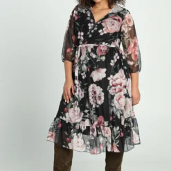 Longue Robe En Cache Cœur à Imprimé Floral -Promos Robe Divine Magasin 9164f8d80a04d84793538c577ff128478770041e 9YR232401 69 2 6