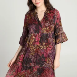 Robe évasée à Imprimé Floral