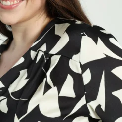 Robe Longue Portefeuille à Imprimé Graphique -Promos Robe Divine Magasin 9bf6fafb30dfe4bc1ce46e40288f515b05cb8790 9VR131701 147 2 4