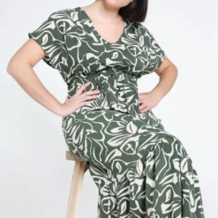 Robe Longue à Imprimé Graphique -Promos Robe Divine Magasin 9c1aacda4095829fd8dcf37823ba6cbd87956aa3 96R332001 37 2 7