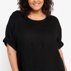 Robe Longue Unie En Lin -Promos Robe Divine Magasin 9faf7b15df3792685d22ae53060eae321dccf465 9YR221301 69 2 3